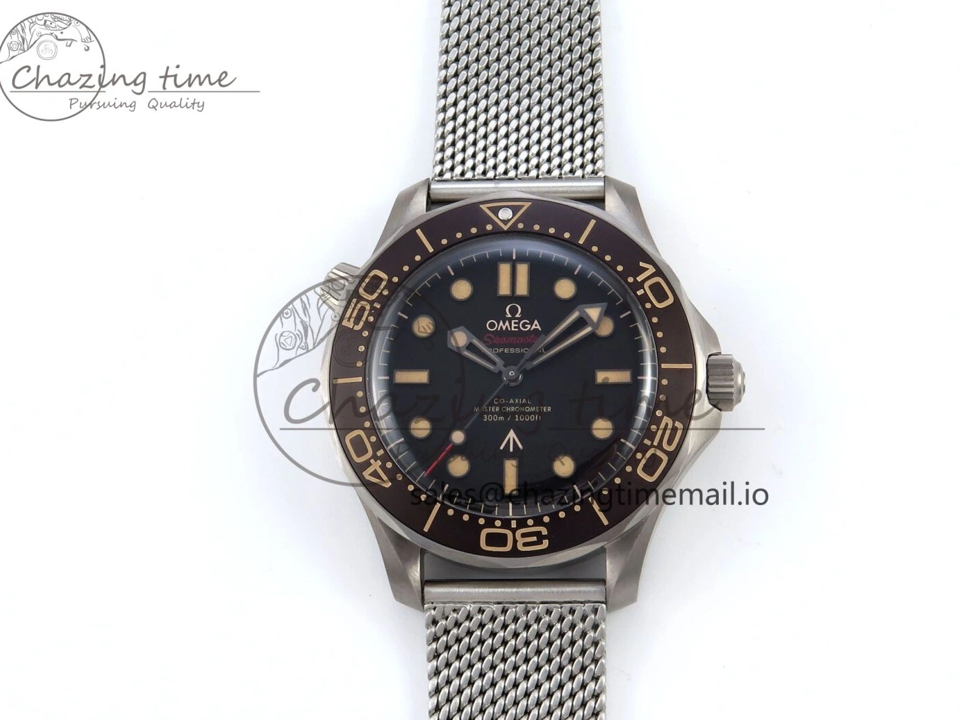 0423 Original Seamaster 300 “No Time to Die” Limited Edition VSF 1:1 Best Edition on SS Mesh Bracelet A8806(Free Nato) V 7679
